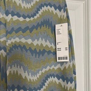 Patterned Blue and Green Skirt